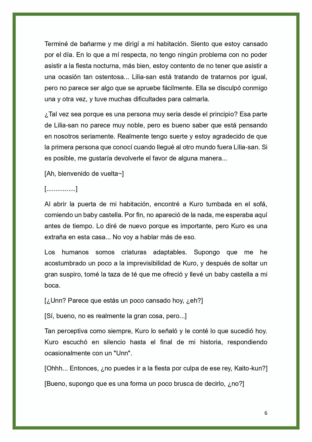 Página 6 del Manga