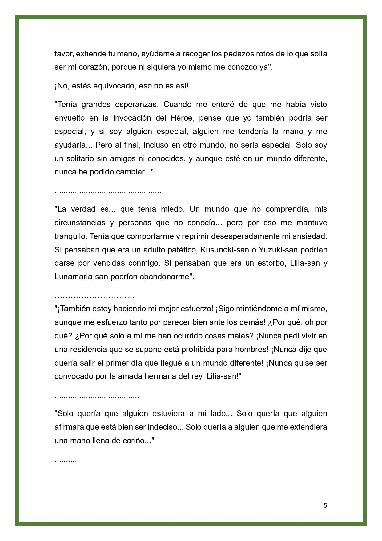 Página 5 del Manga