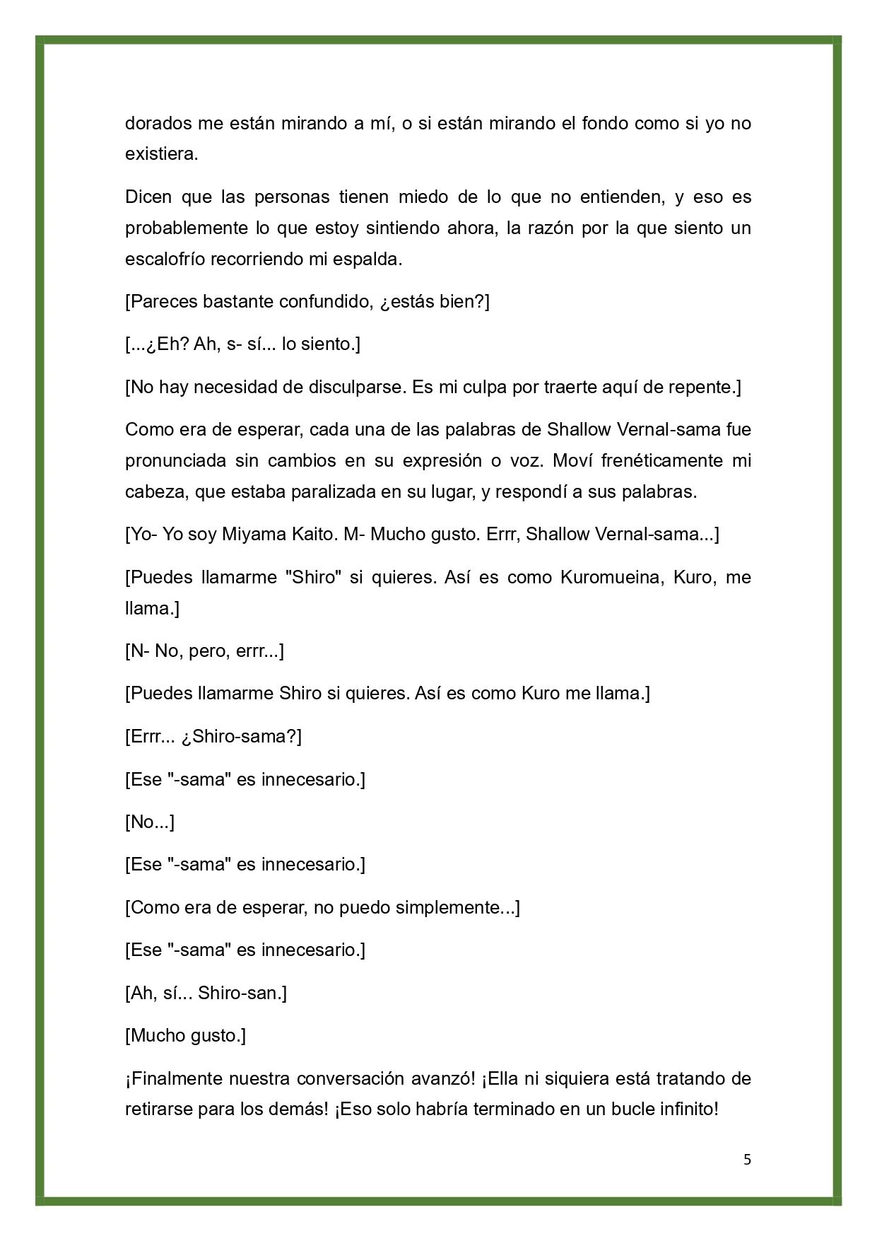 Página 5 del Manga