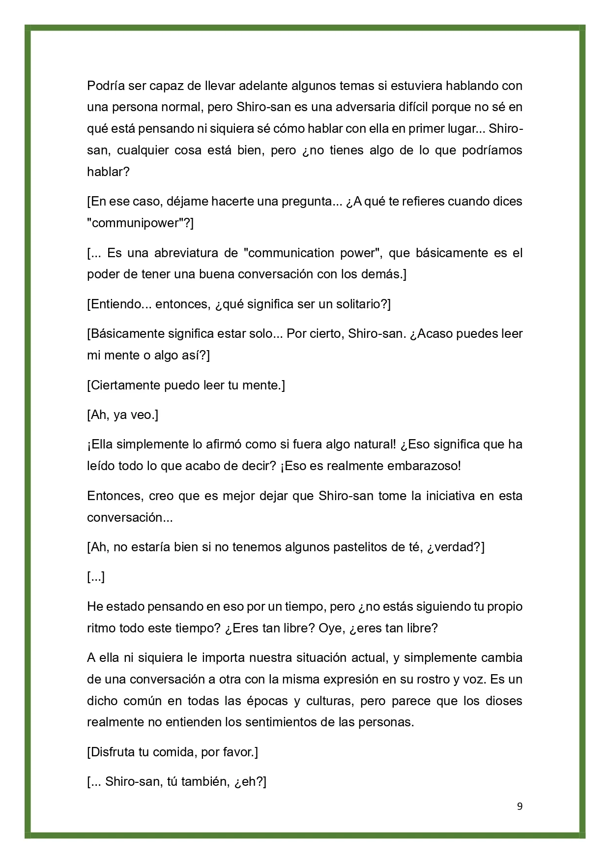 Página 9 del Manga