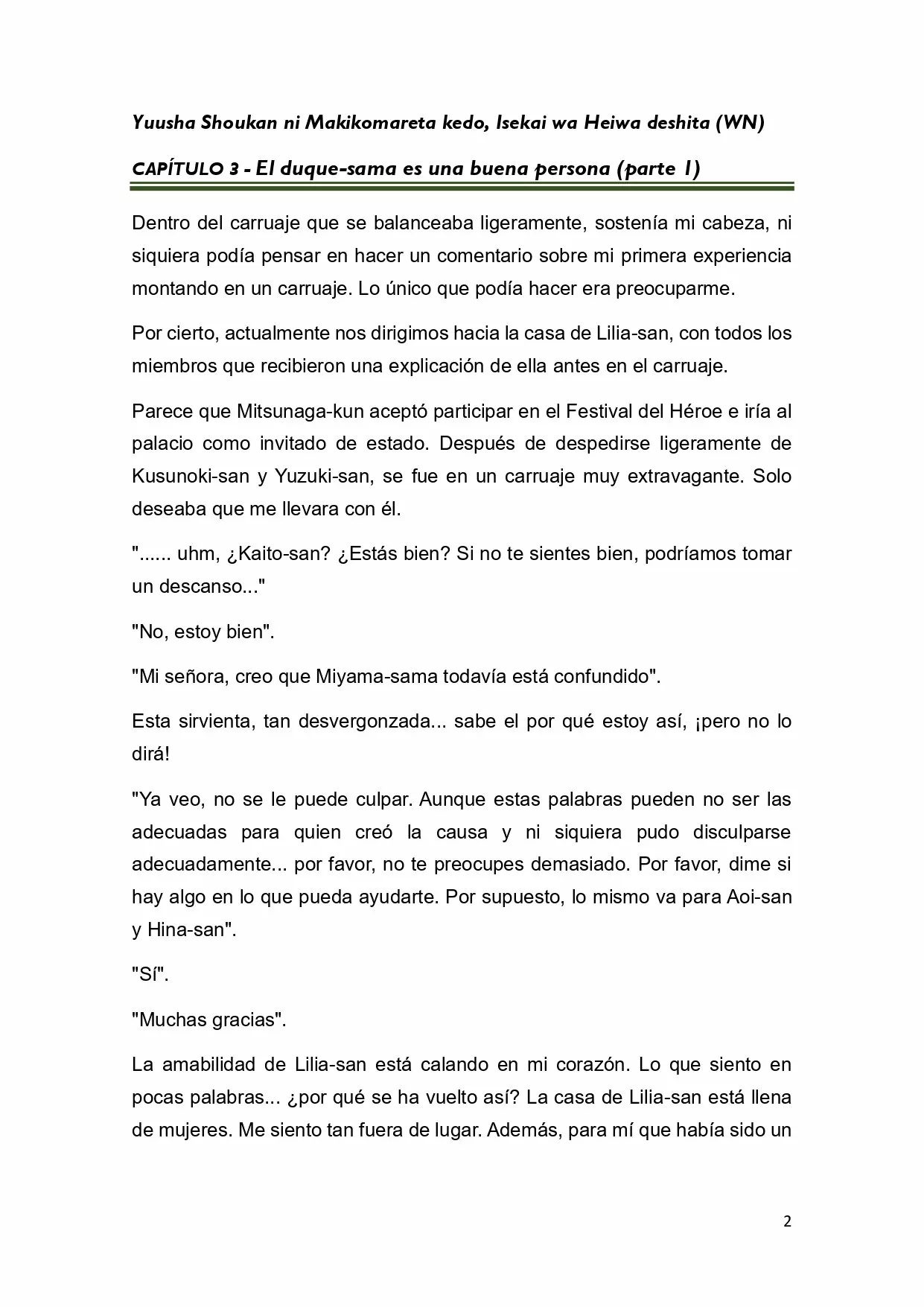 Página 2 del Manga