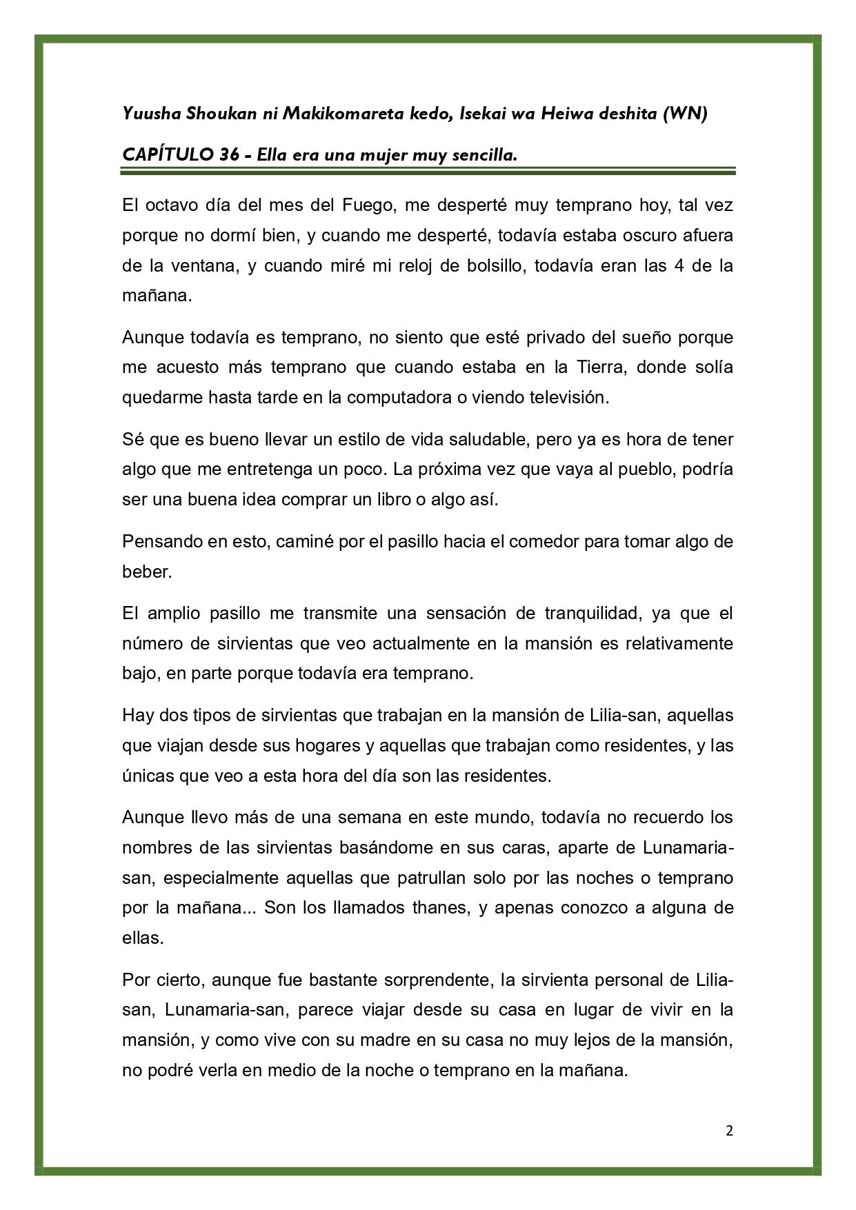Página 2 del Manga