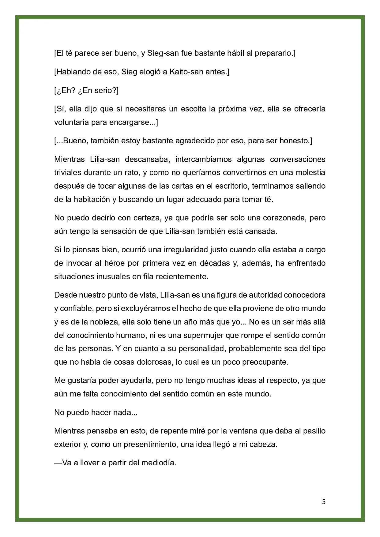 Página 5 del Manga