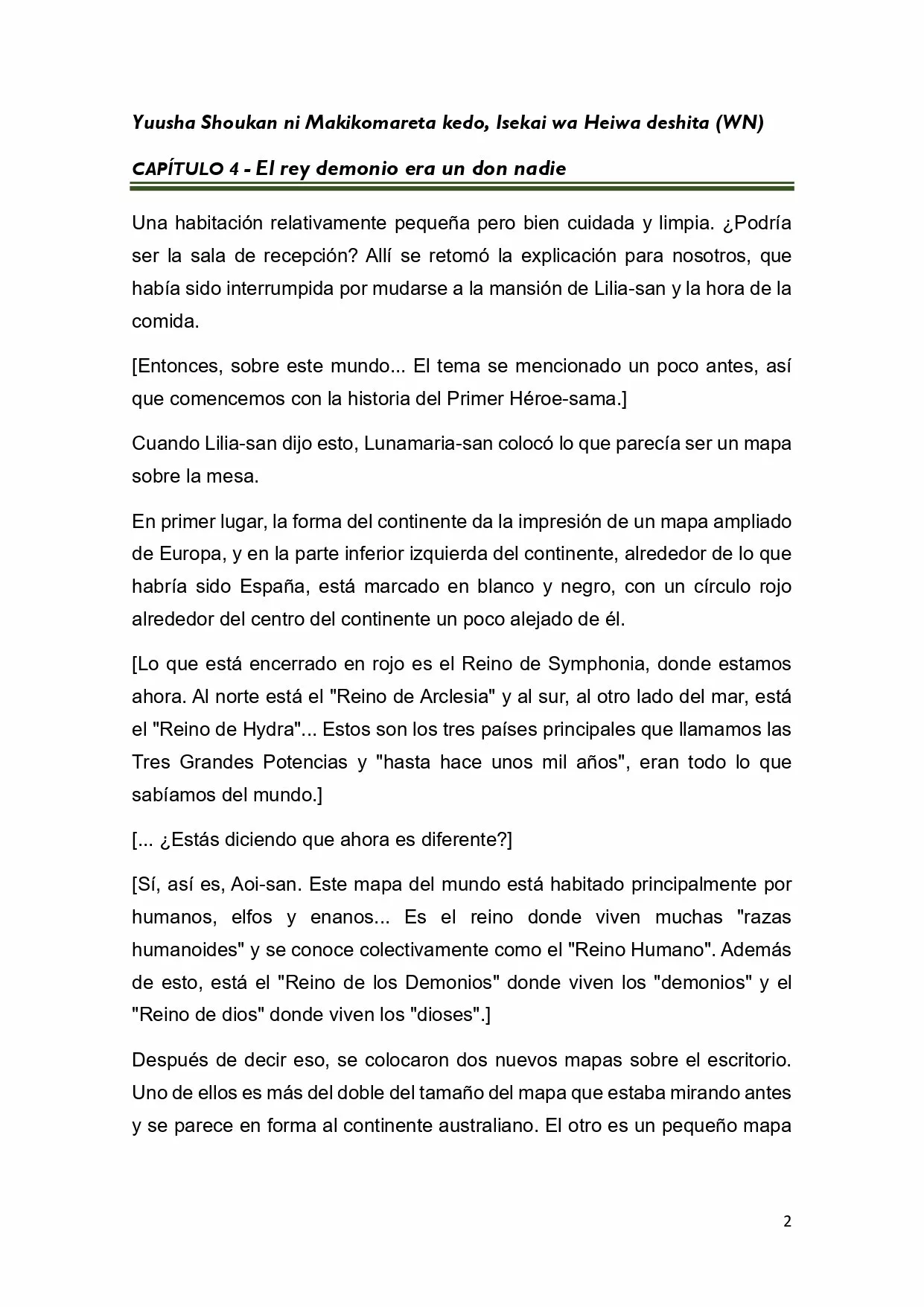 Página 2 del Manga