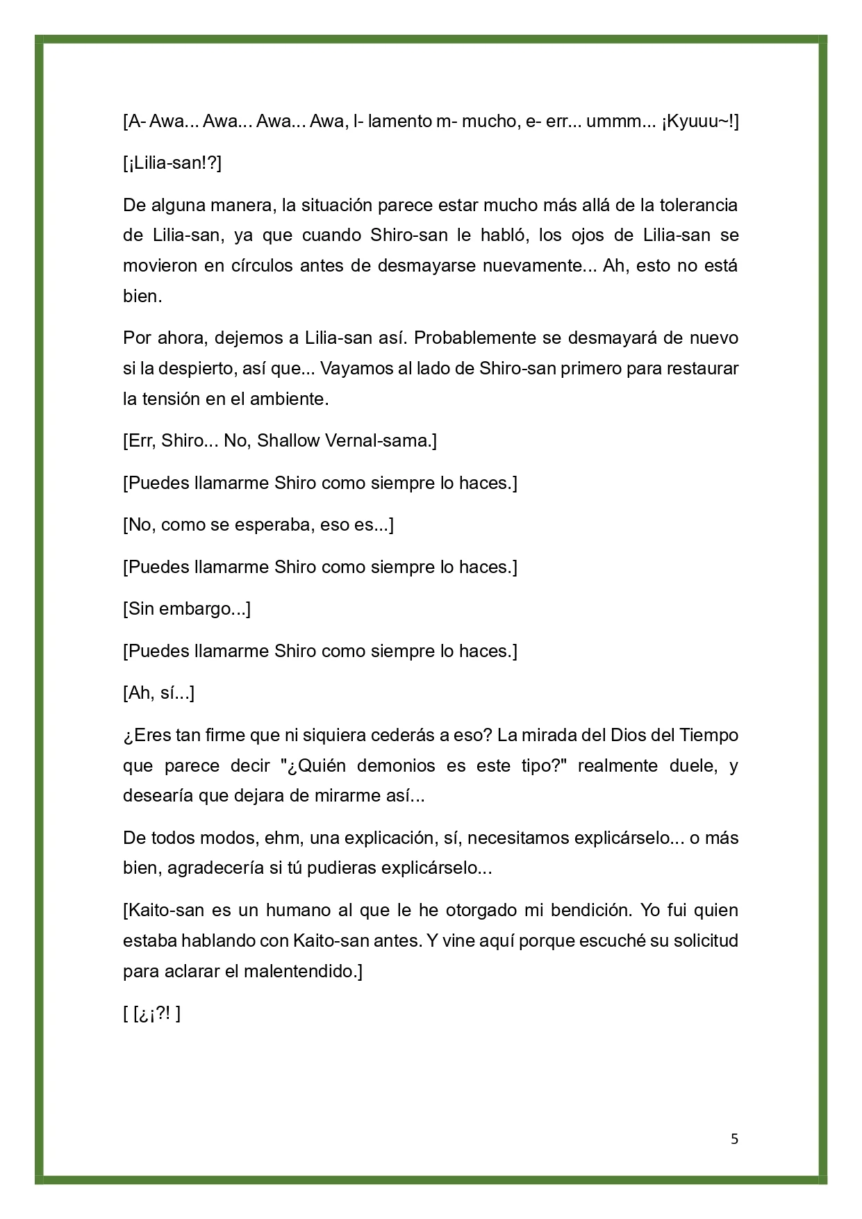 Página 5 del Manga