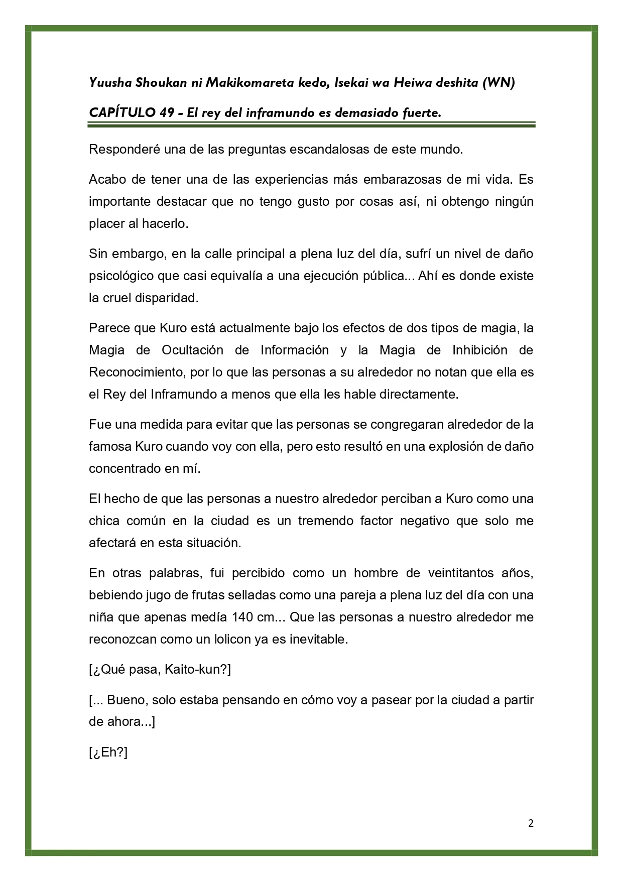 Página 2 del Manga