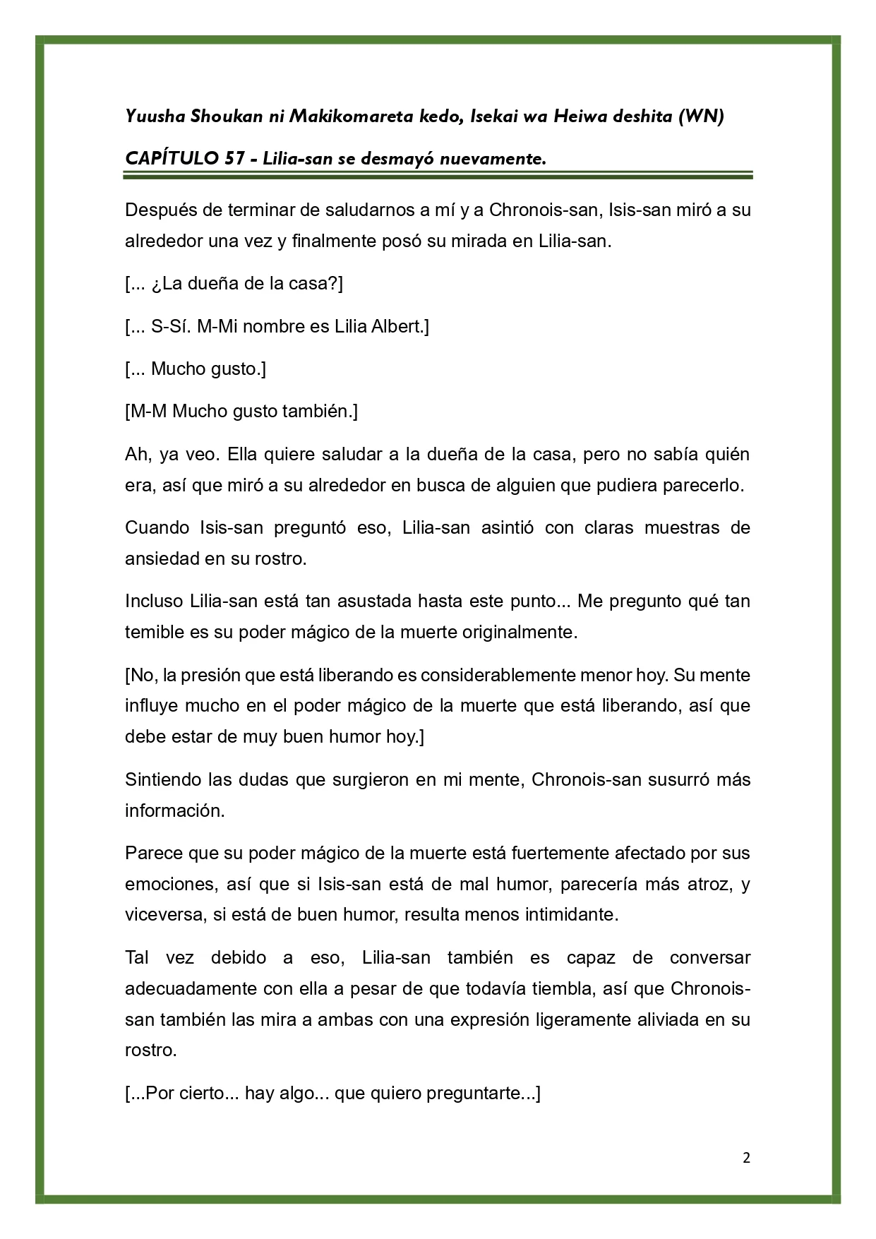 Página 2 del Manga