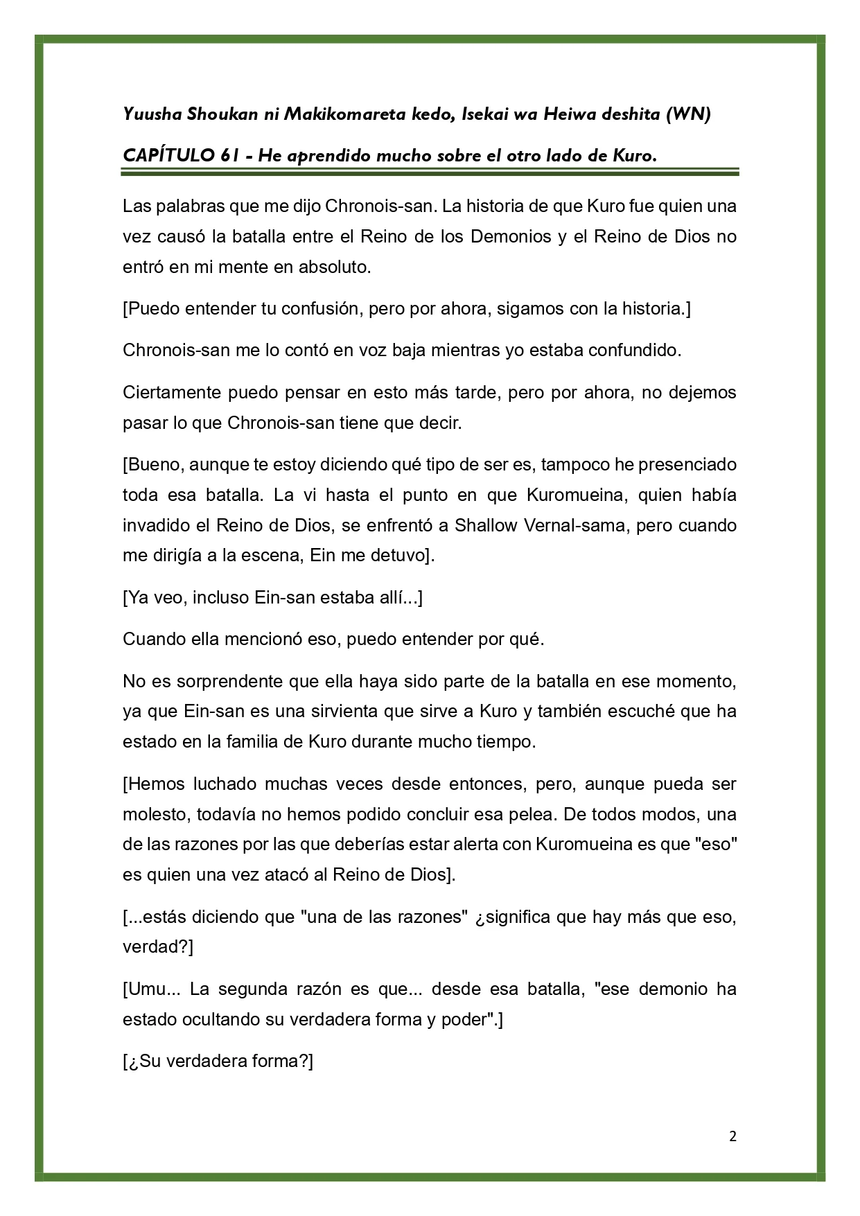 Página 2 del Manga