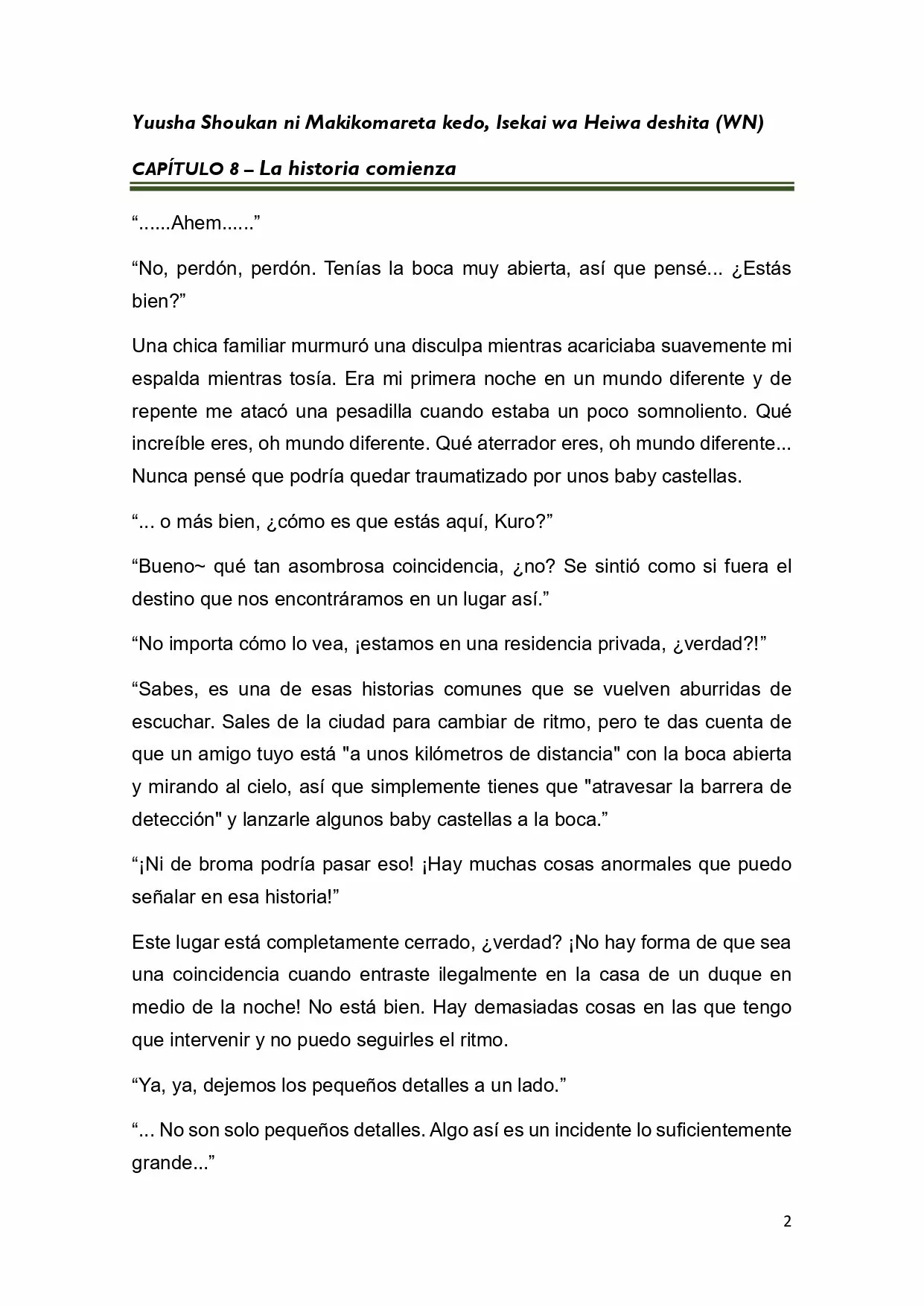 Página 2 del Manga