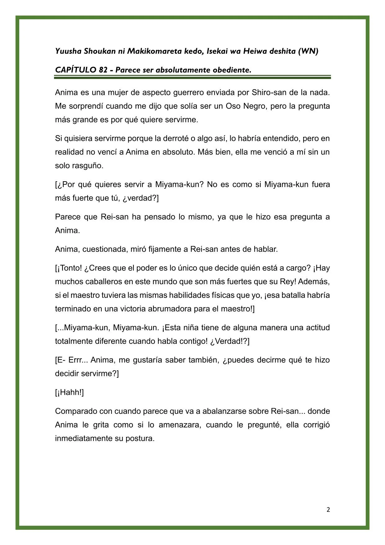 Página 2 del Manga