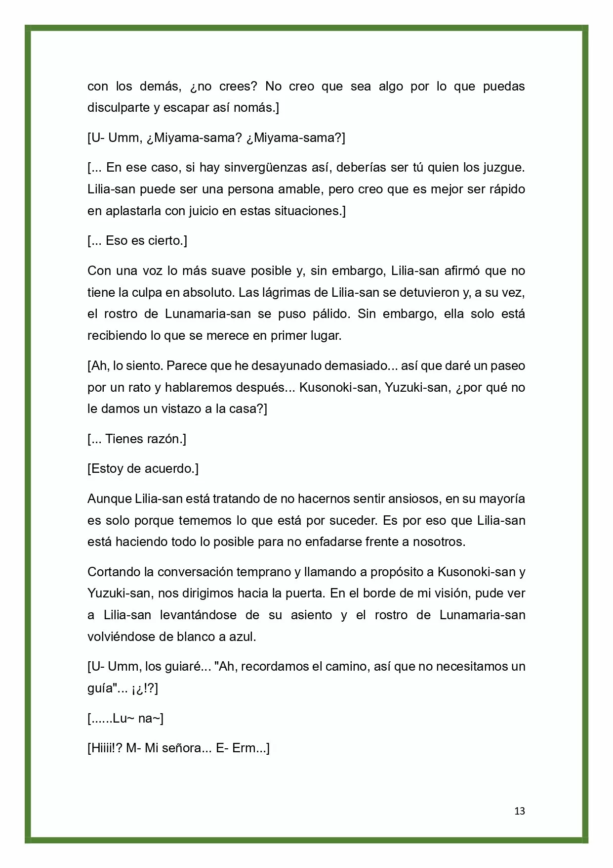 Página 13 del Manga