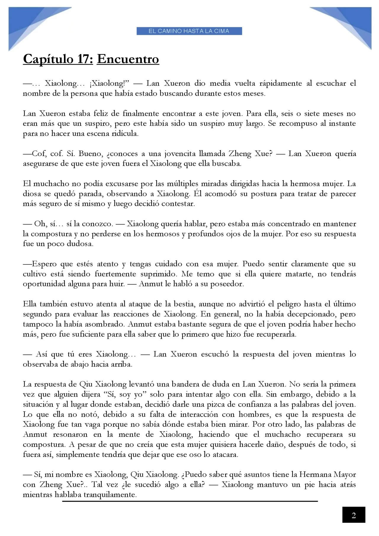 Página 2 del Manga