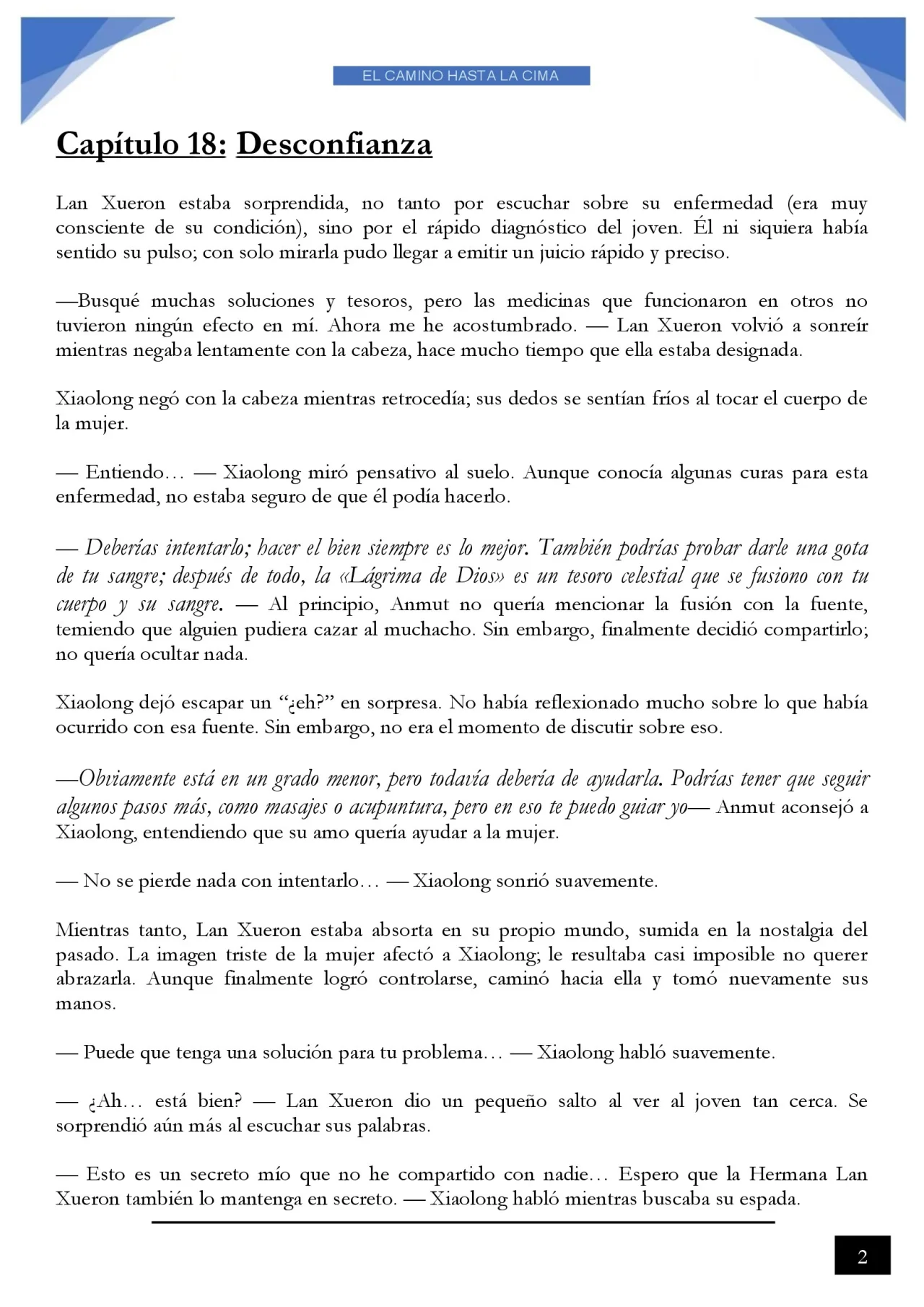 Página 2 del Manga
