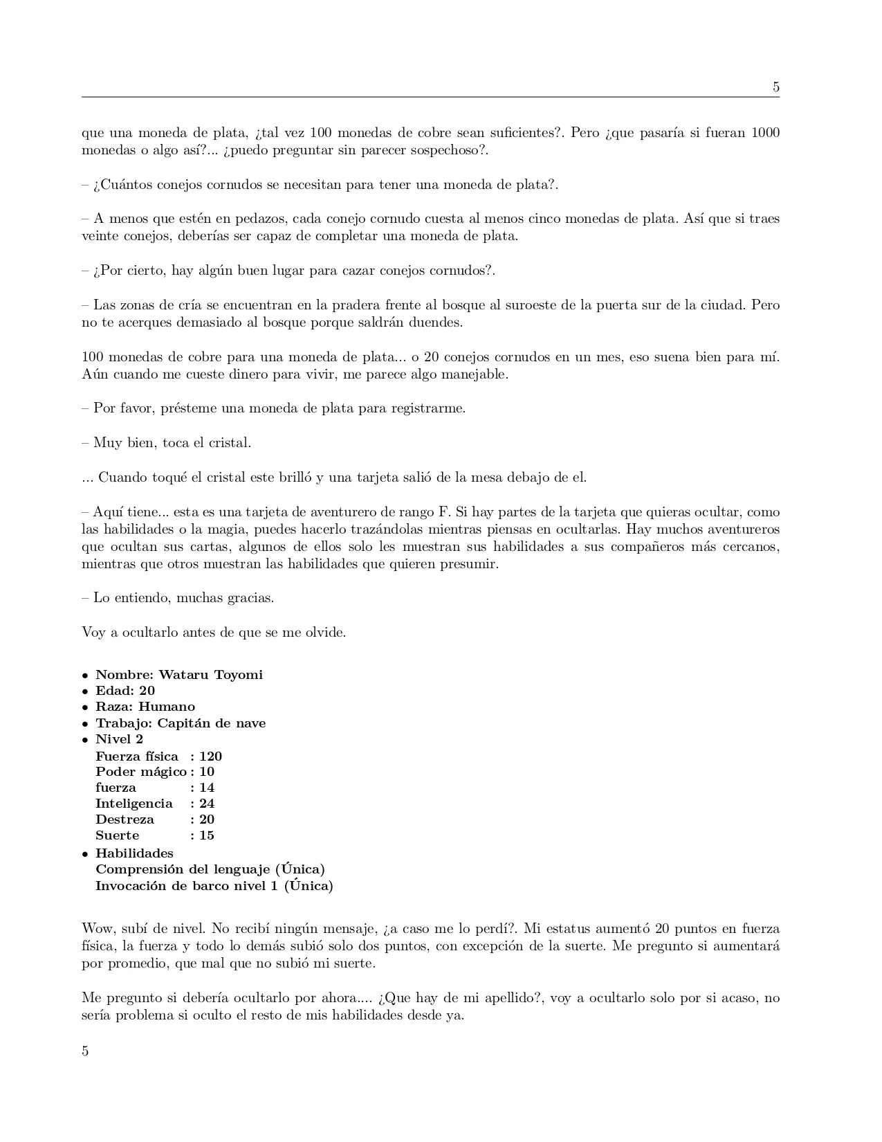 Página 5 del Manga
