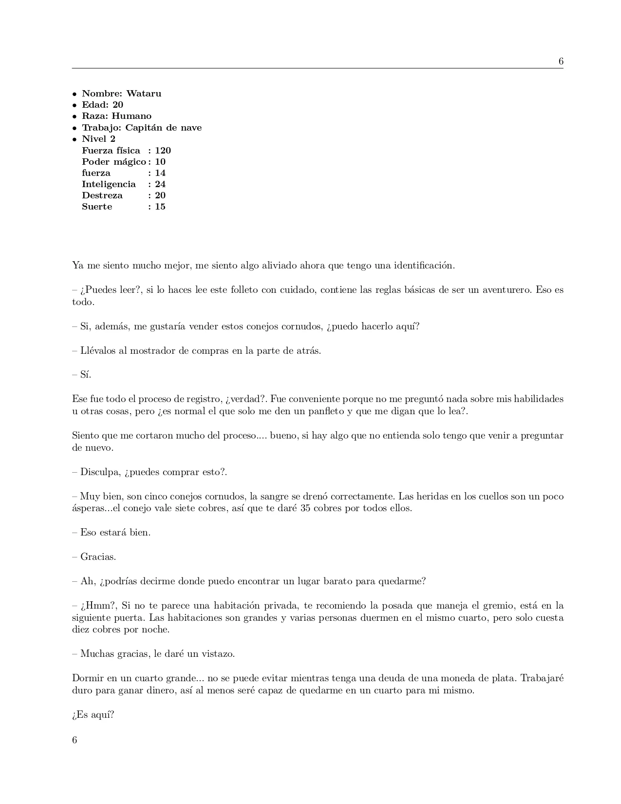 Página 6 del Manga