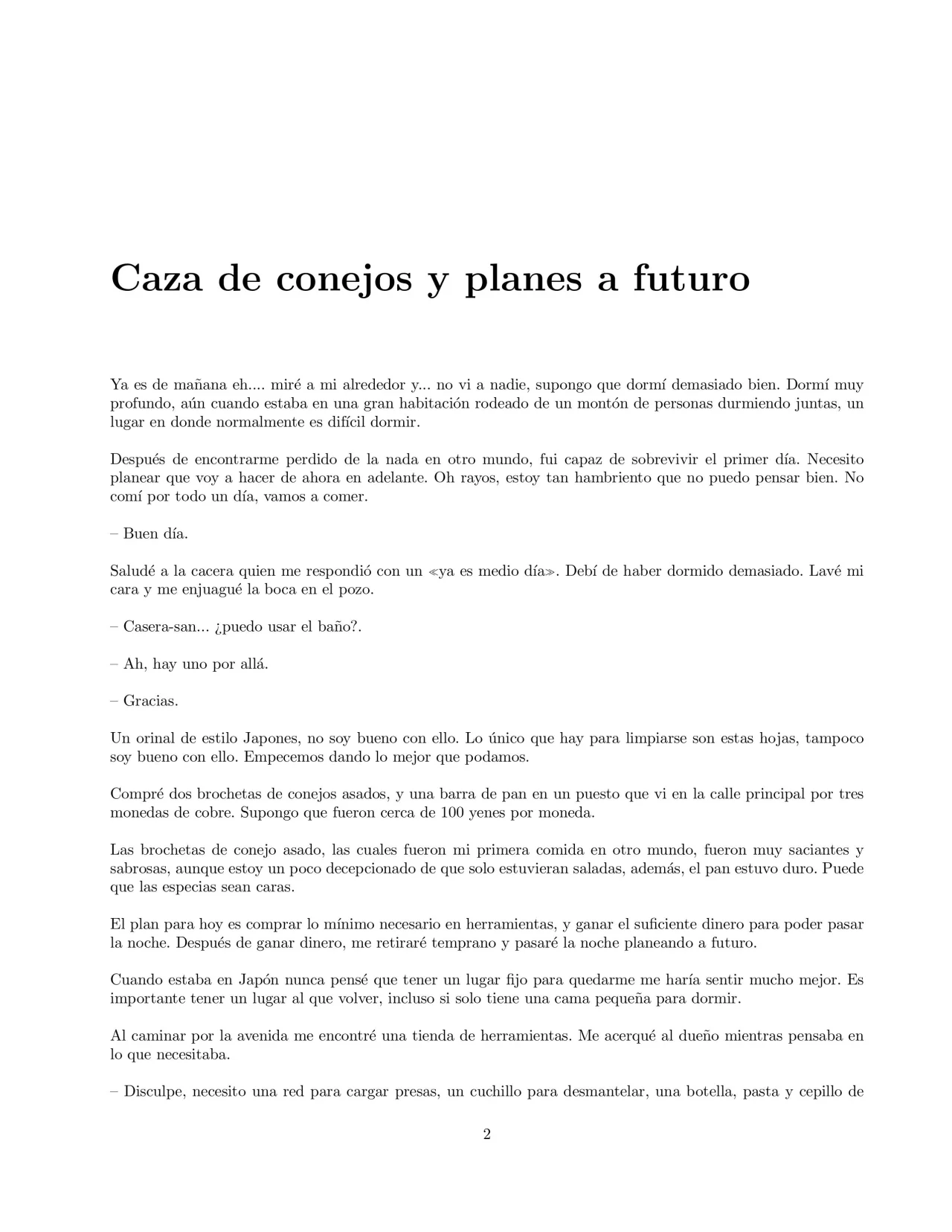 Página 2 del Manga