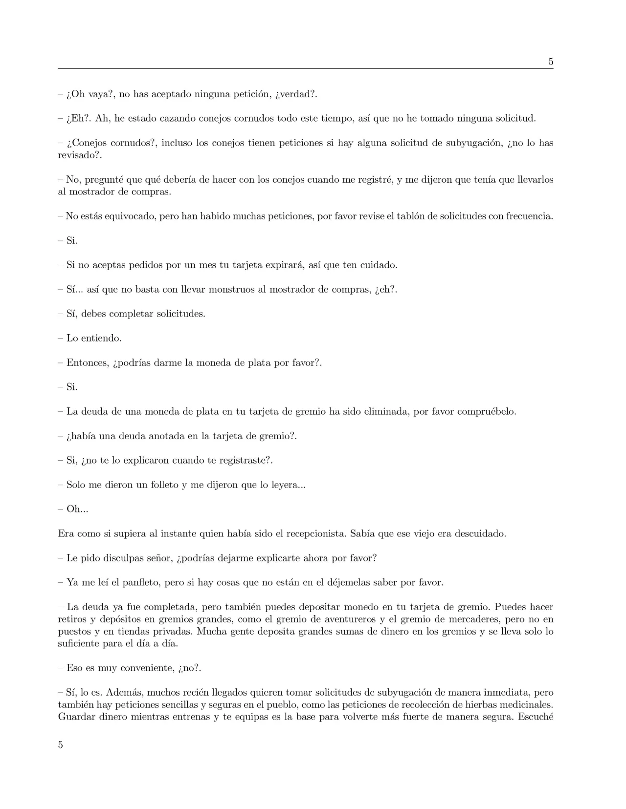 Página 5 del Manga