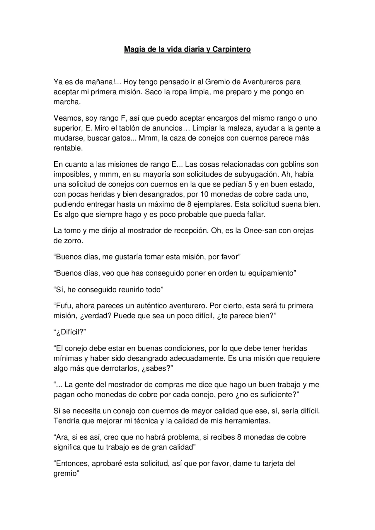 Página 1 del Manga