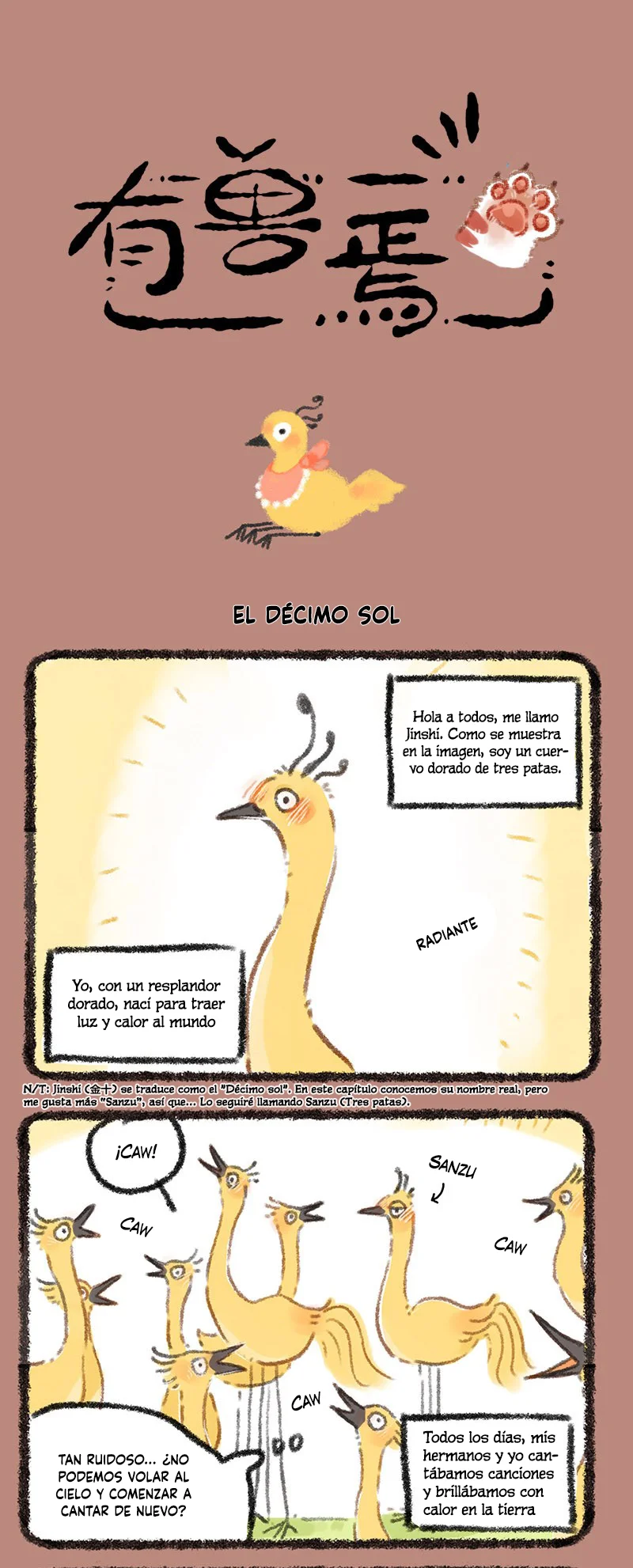Página 1 del Manga