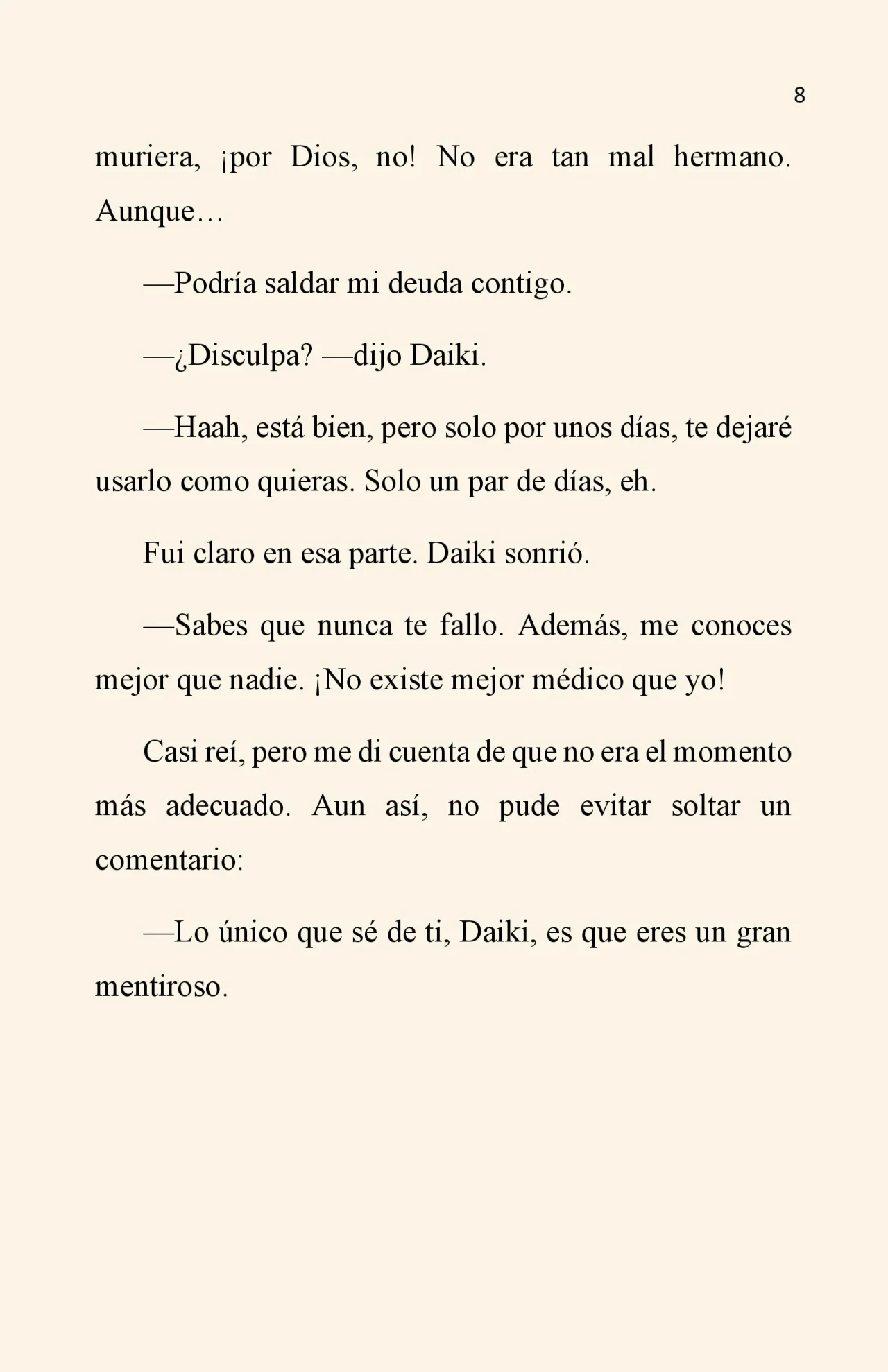 Página 8 del Manga