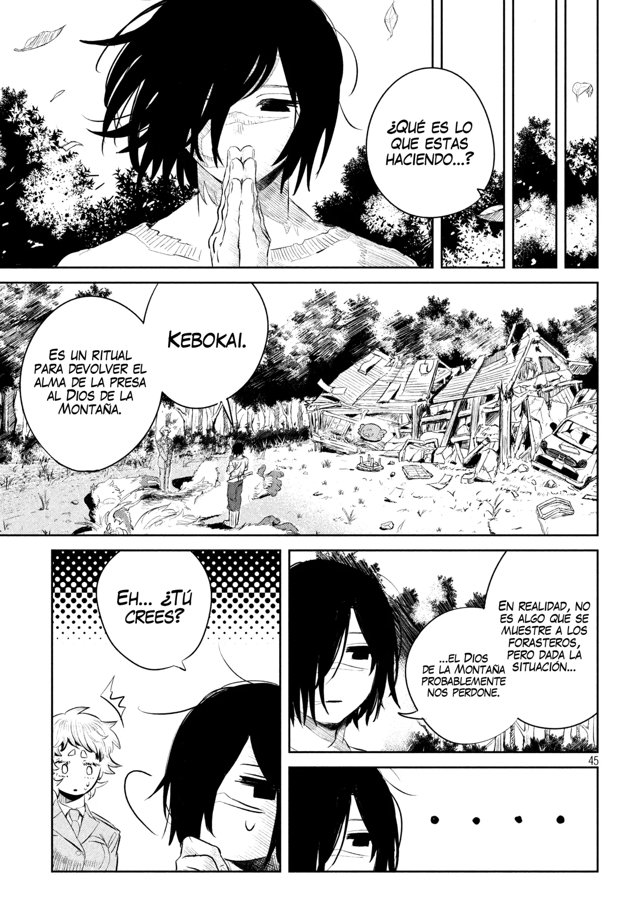 Página 45 del Manga